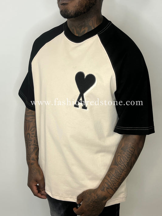 COTTON SHORT SLEEVES AMI DE COEUR T-SHIRT