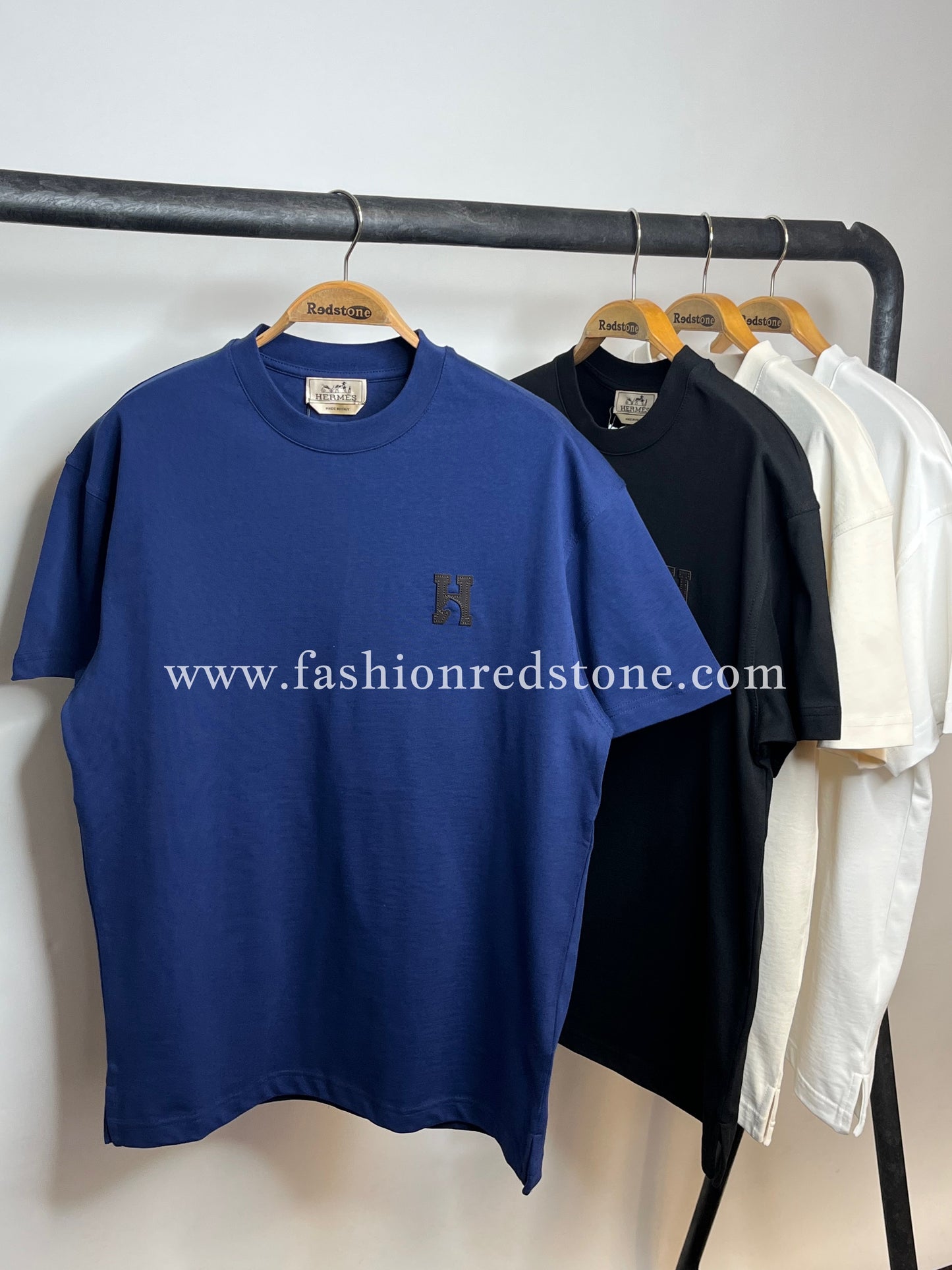 Hermés "H'Cheval" t-shirt with leather detail