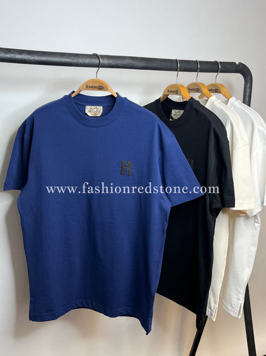 Hermés "H'Cheval" t-shirt with leather detail