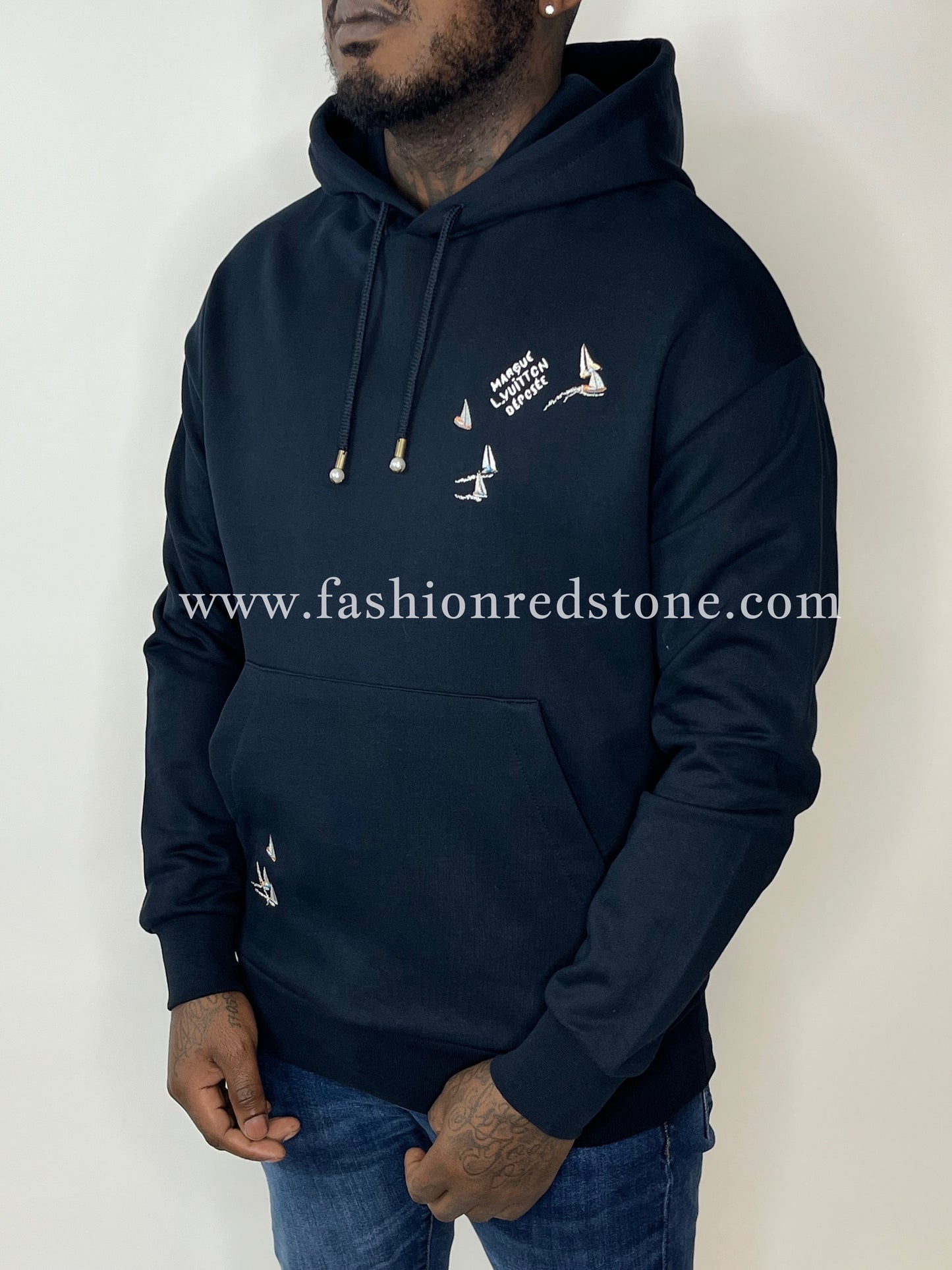 Louis Vuitton Geborduurde Hoodie