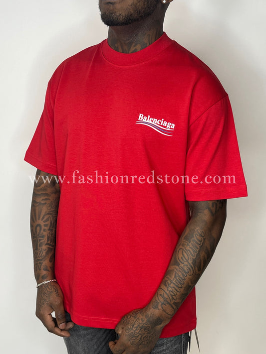 Balenciaga Political Campaign T-Shirt Red