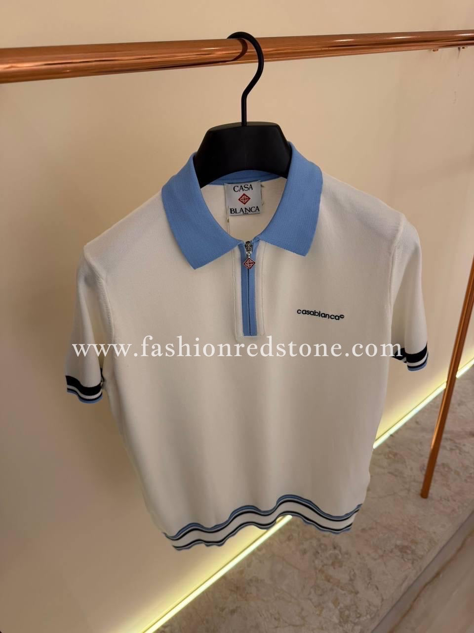 Casablanca Poloshirt met rits
