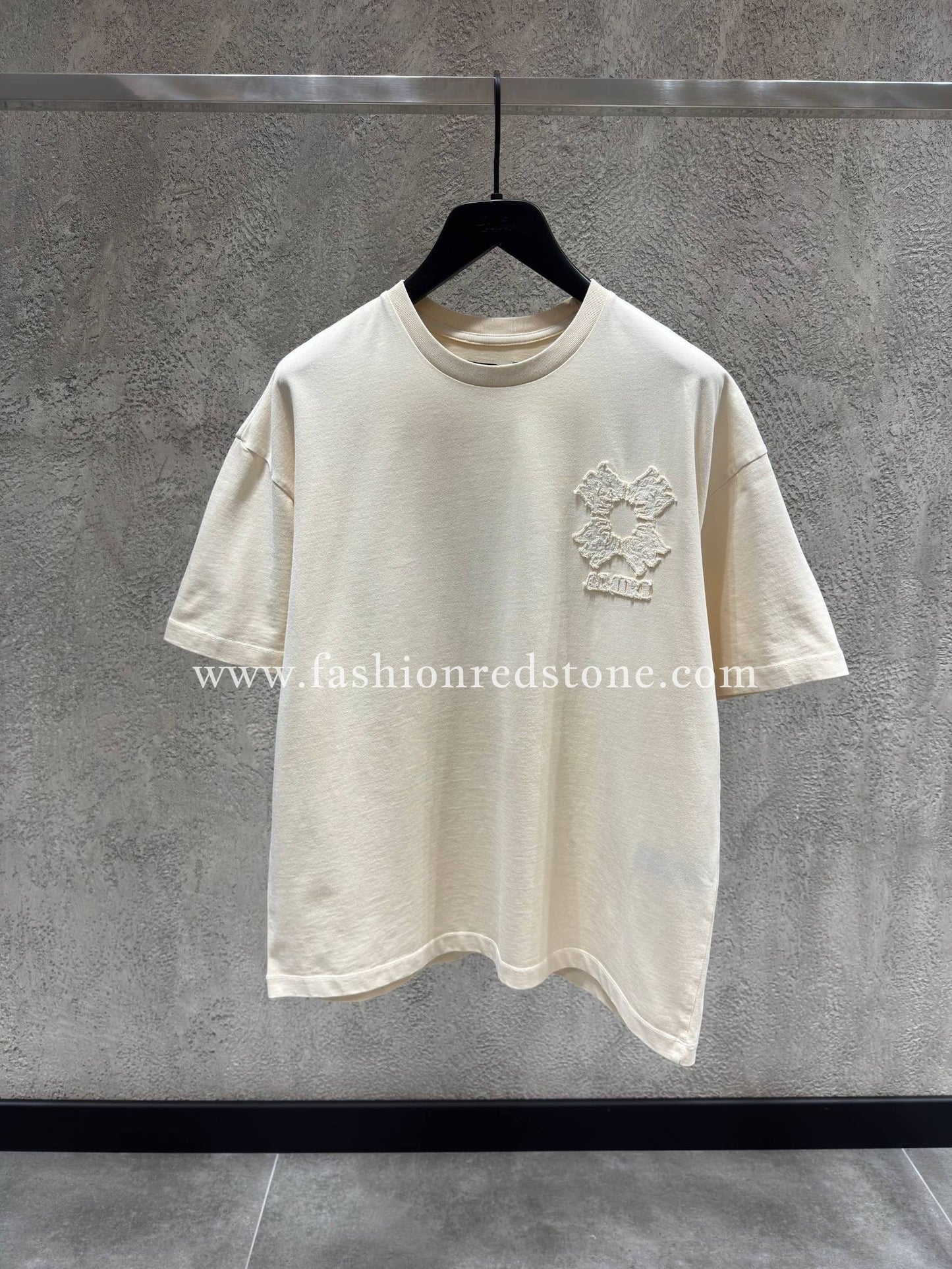 Amiri T-Shirt Met Geborduurd Logo
