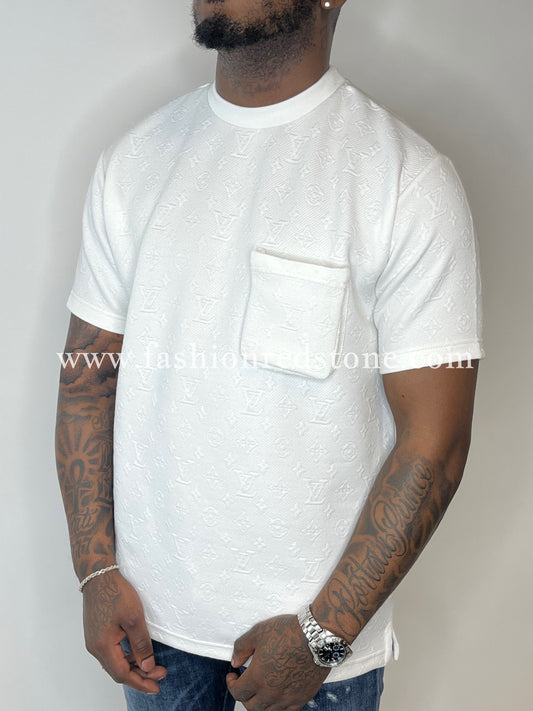 Louis Vuitton Signature 3D Pocket Monogram T-Shirt White