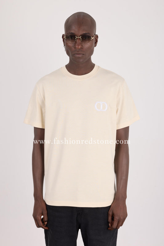Dior T-Shirt met CD Icon Beige