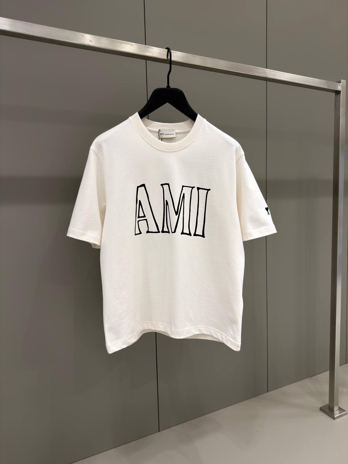 AMI PARIS PRINT T-SHIRT