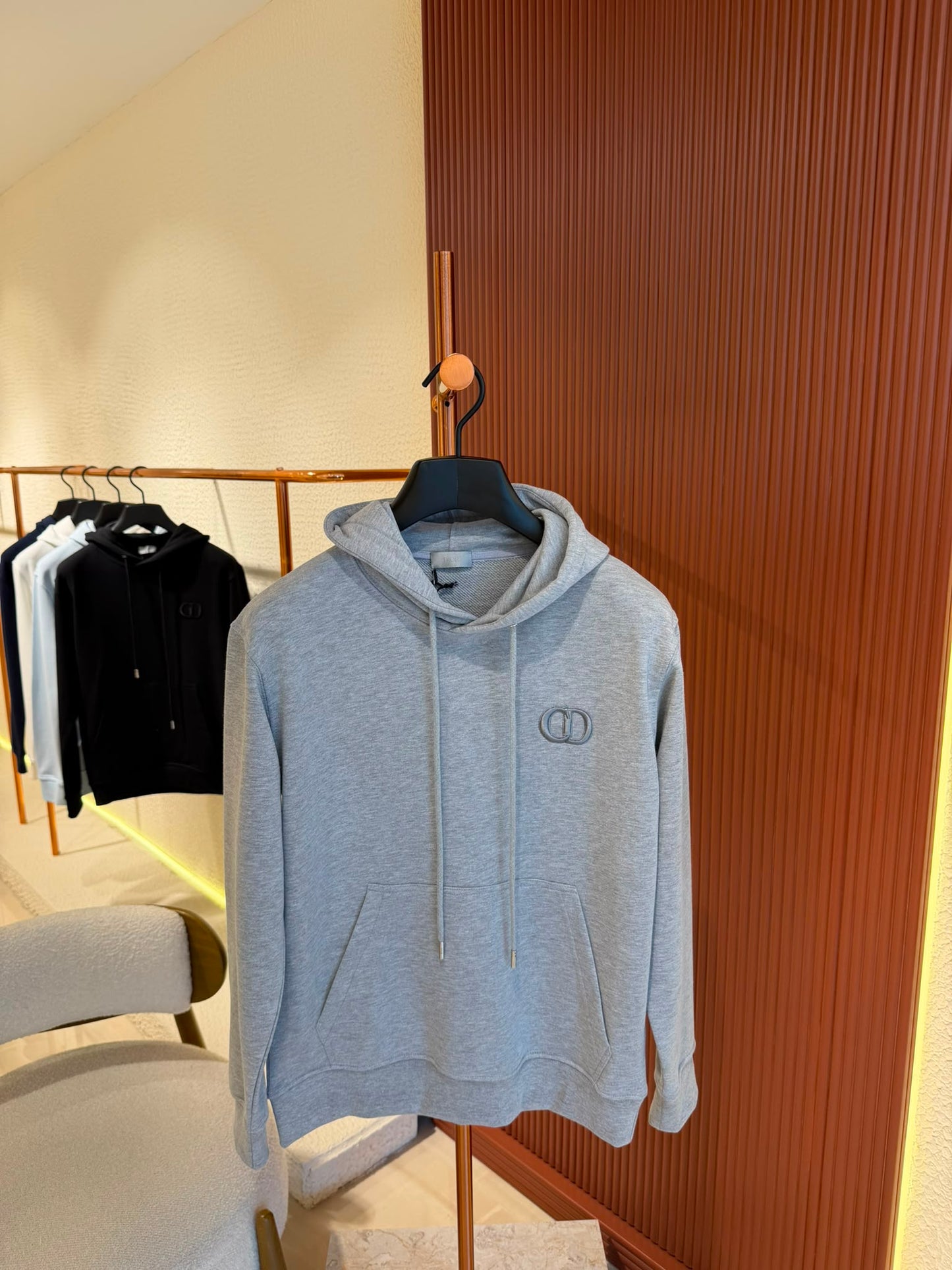 Trui Met Capuchon En CD Icon-kenmerk Grey