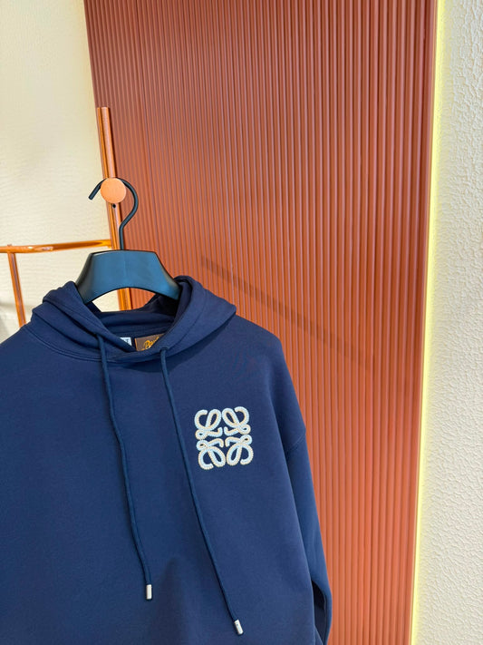 LOEWE hoodie in Cotton Navy