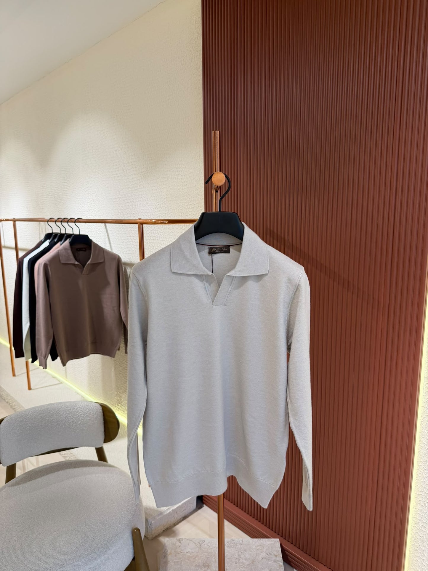 Loro Piana Cashmere Polo Sweater