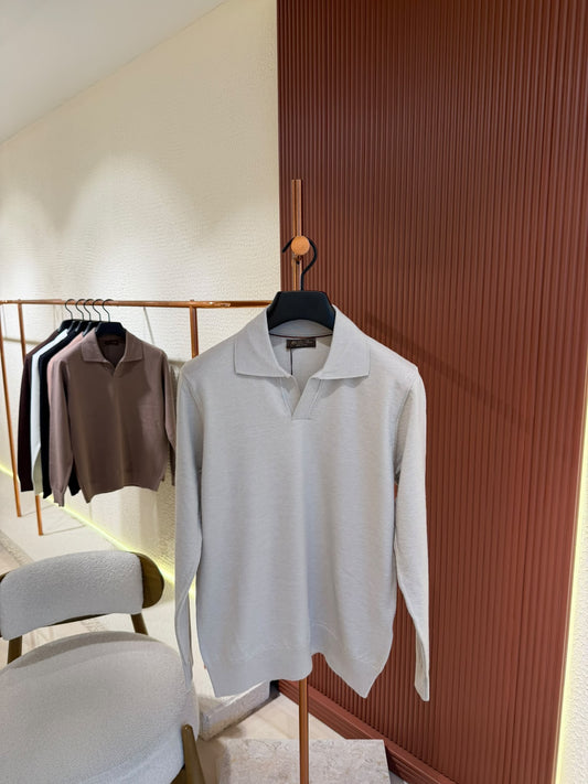 Loro Piana Cashmere Polo Sweater