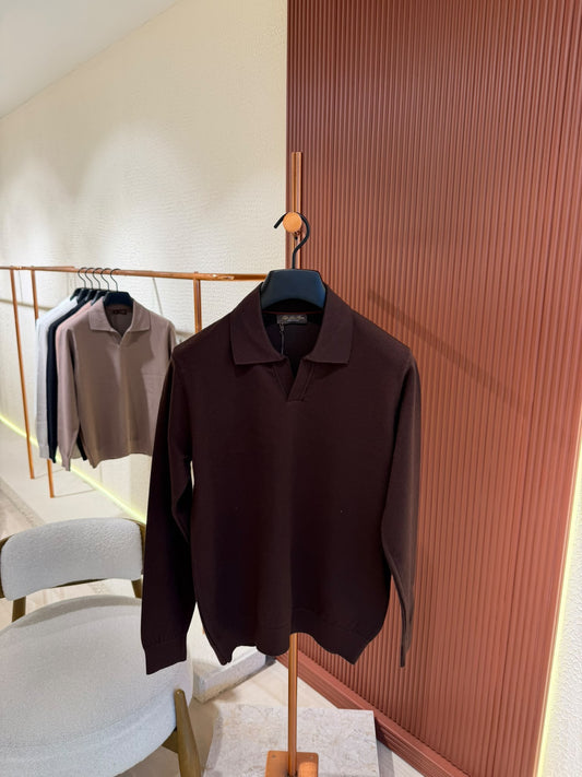 Loro Piana Cashmere Polo Sweater