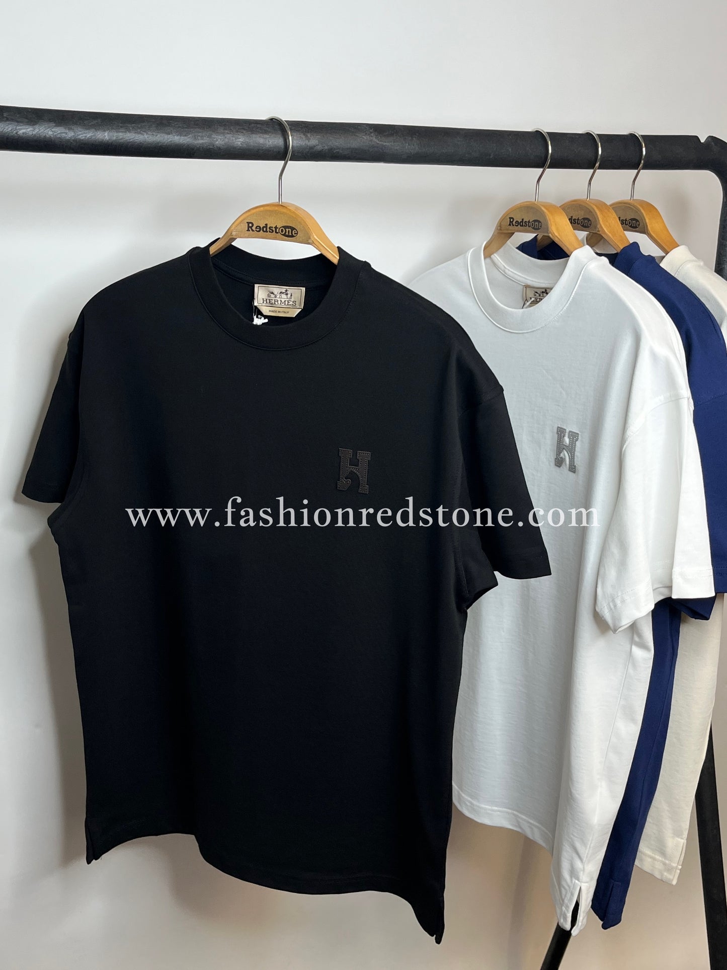 Hermés "H'Cheval" t-shirt with leather detail