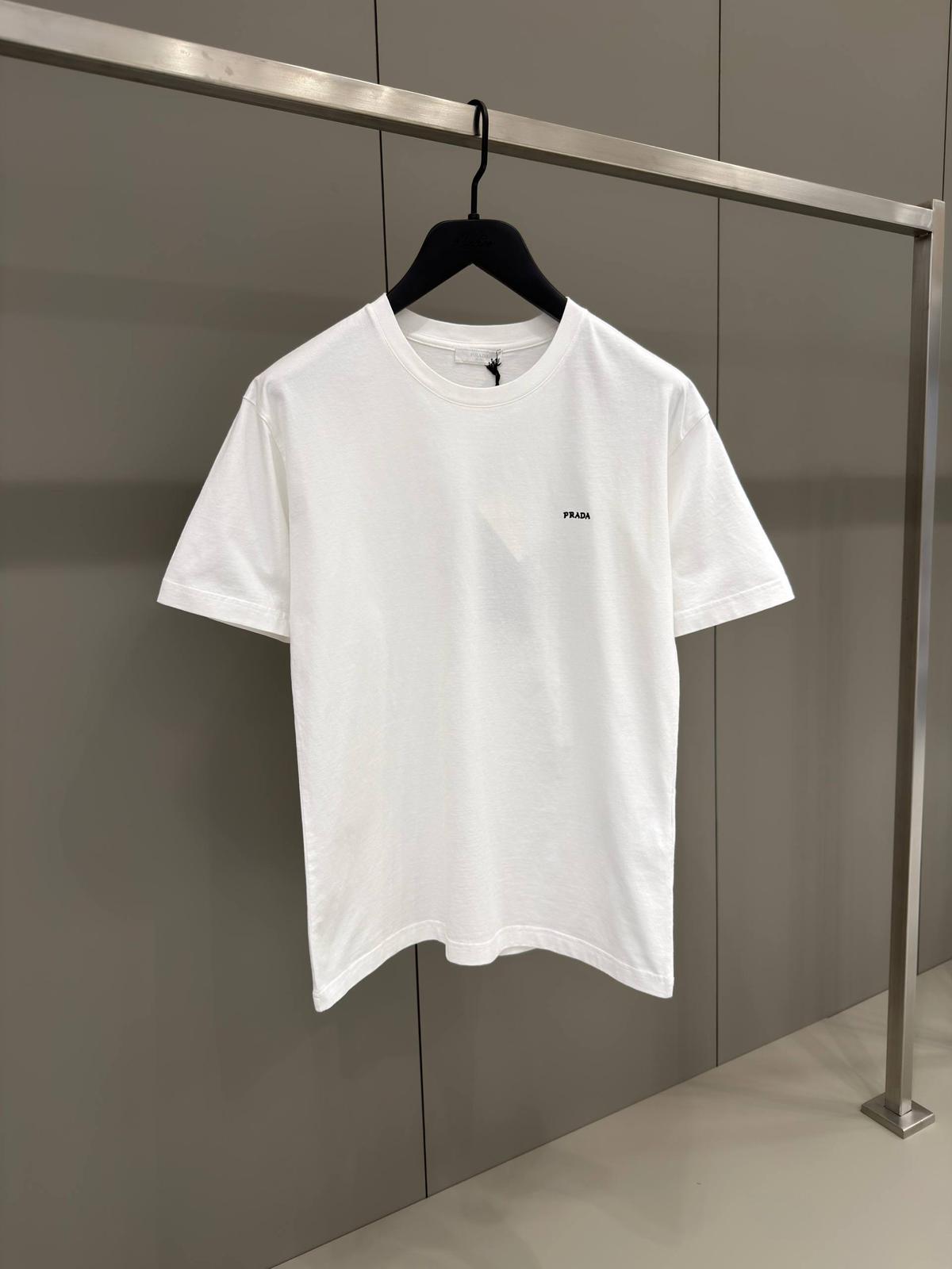 Prada Logo-embroidered T-Shirt