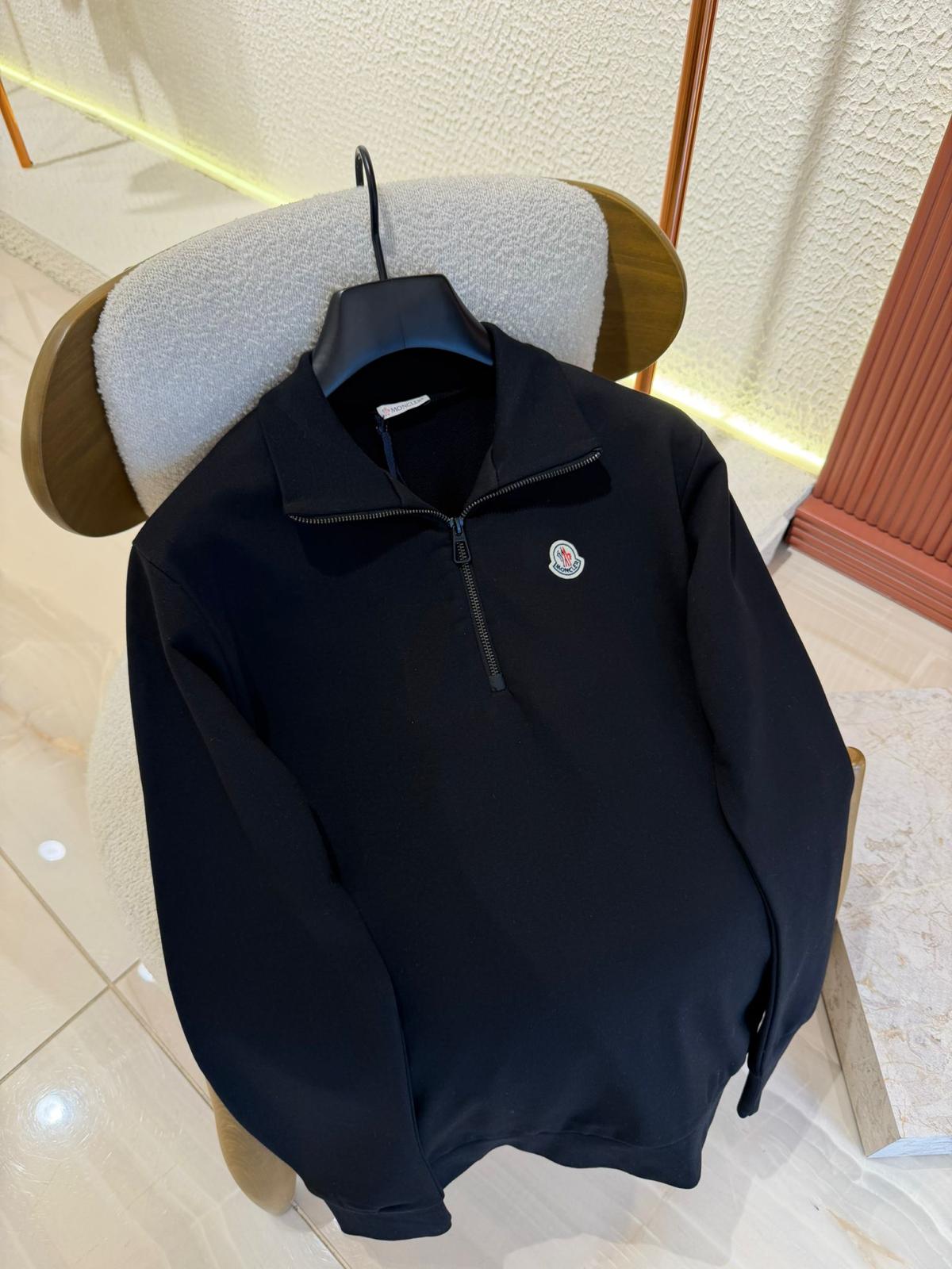 Moncler Half-Zip Black
