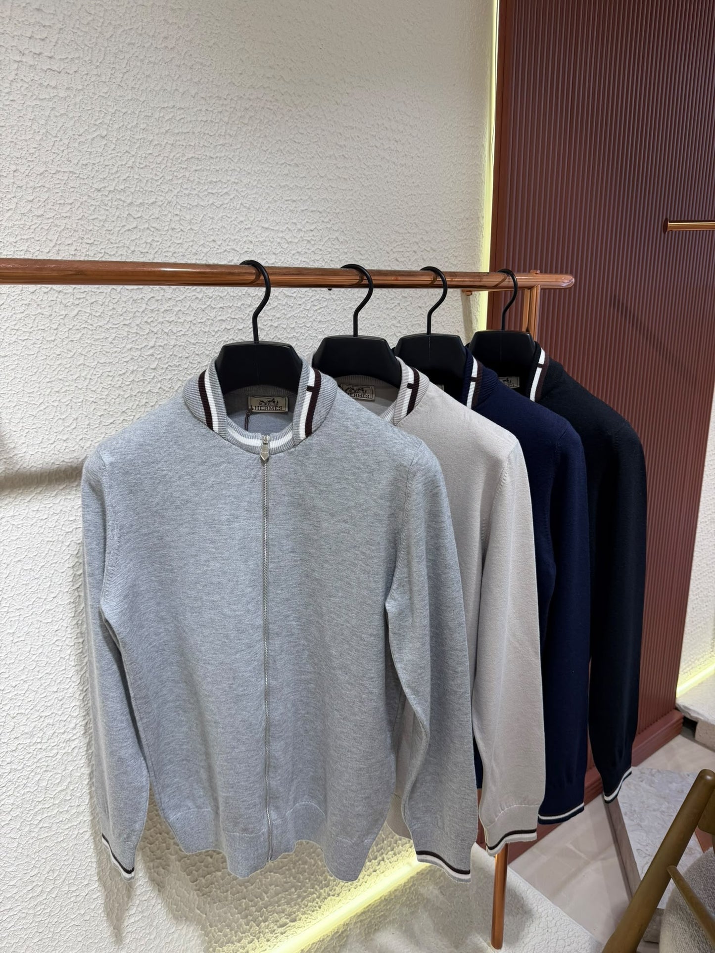 Hermés Full-Zip Navy