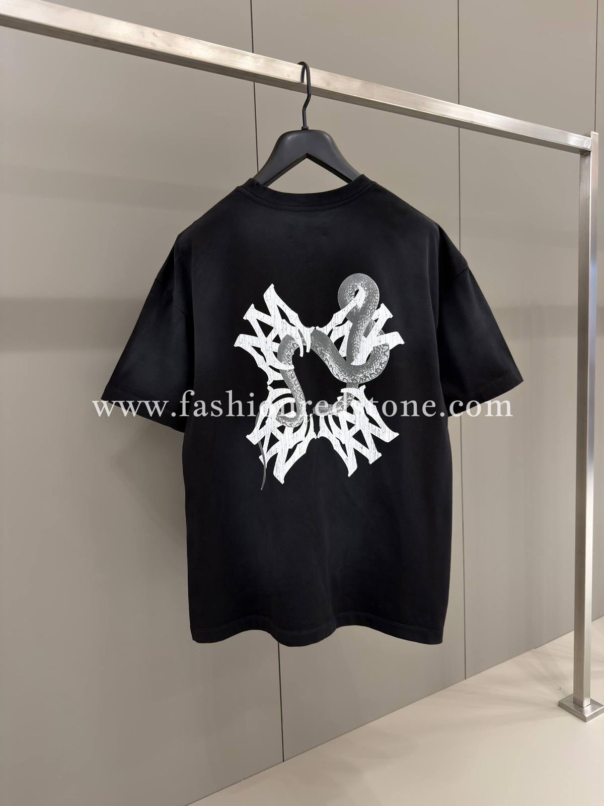 Amiri T-Shirt Met Slangenprint