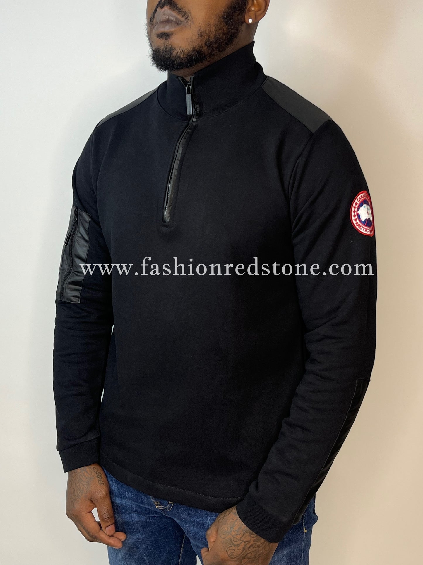 Canada Goose Stormont CORDURA-Trimmed Half-Zip Sweater