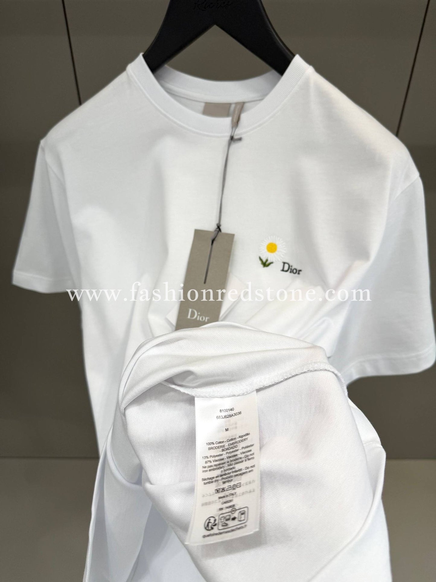 CD T-shirt met Daisy-borduursel, regular-fit