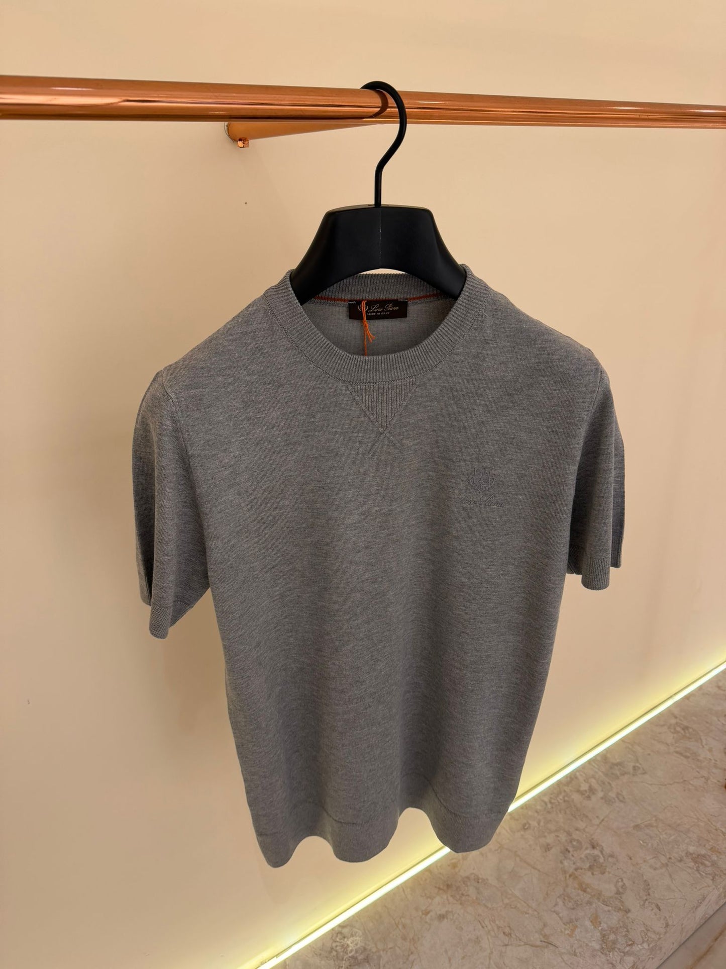 Loro Piana Crewneck T-Shirt Grey