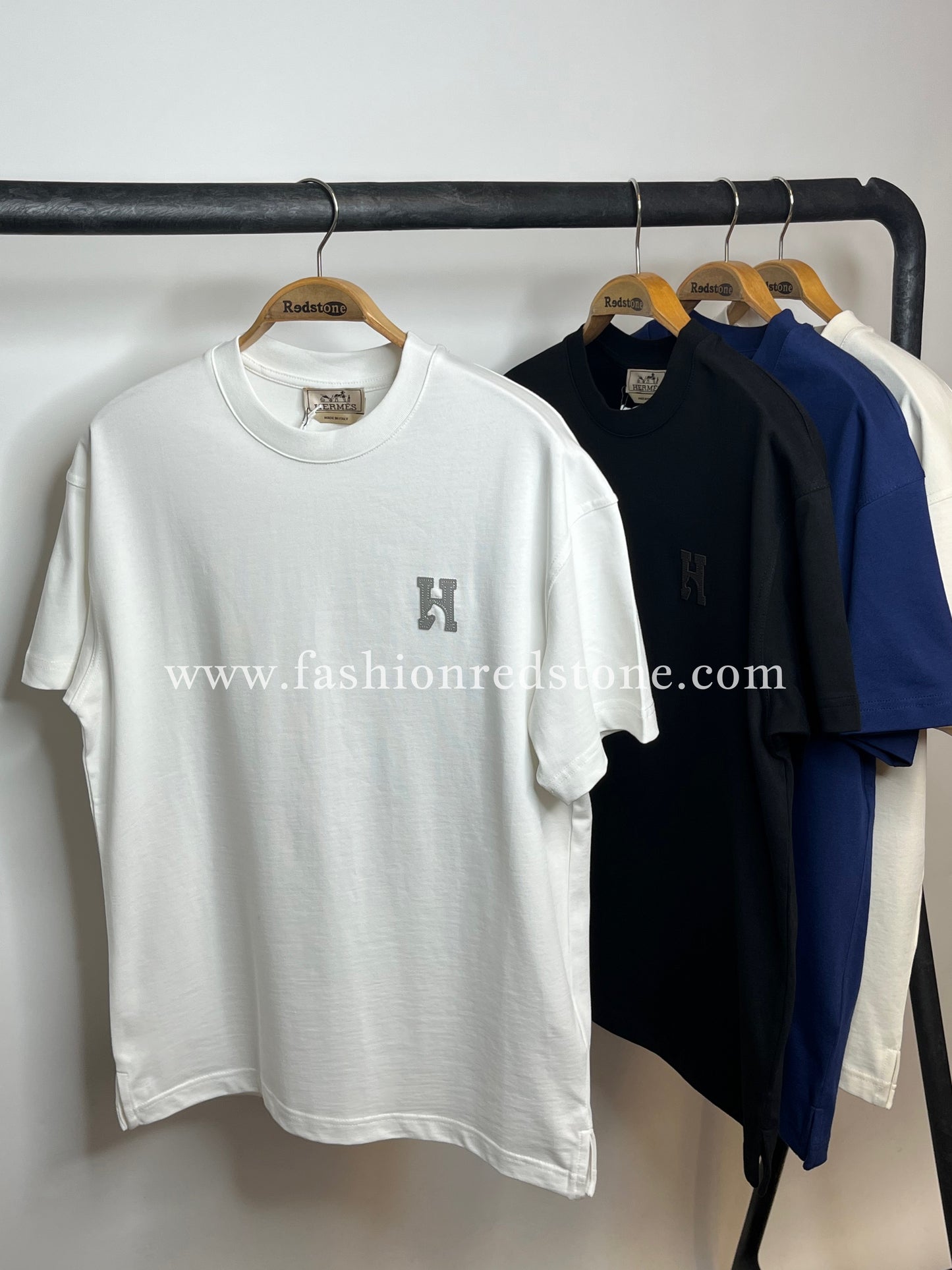 Hermés "H'Cheval" t-shirt with leather detail