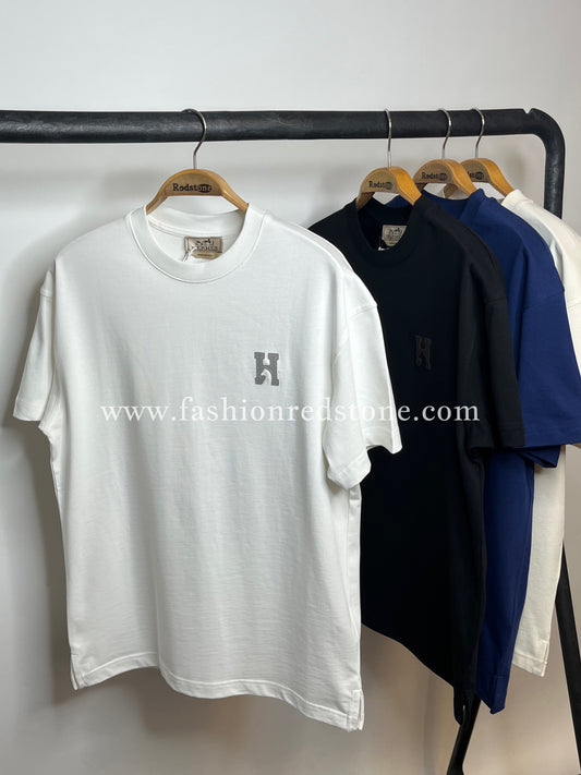 Hermés "H'Cheval" t-shirt with leather detail