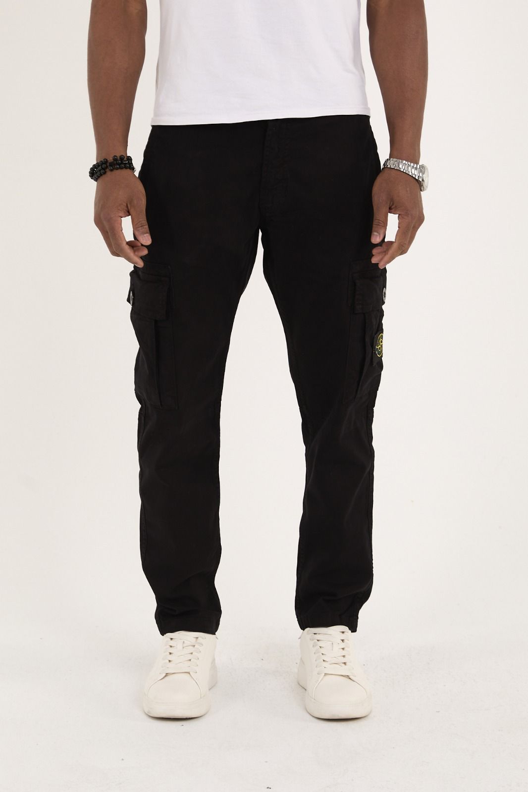 Stone Island Cargo Jeans Black