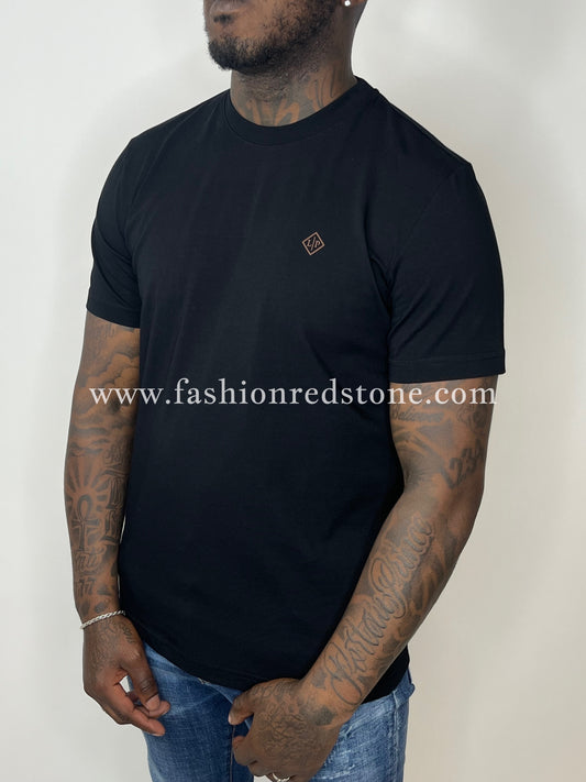 Loro Piana T-Shirt Met Logoprint Mercesized Black