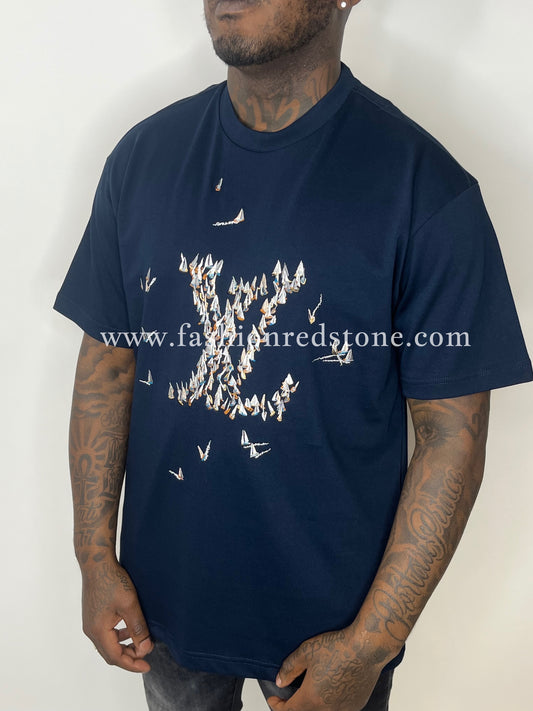 Louis Vuitton Embroidered Cotton T-Shirt