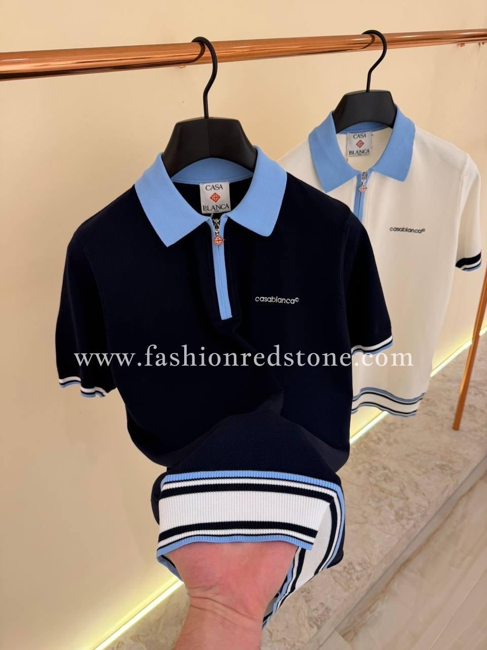Casablanca Poloshirt met rits