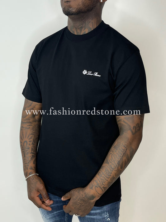Loro Piana T-Shirt Met Logoprint Black
