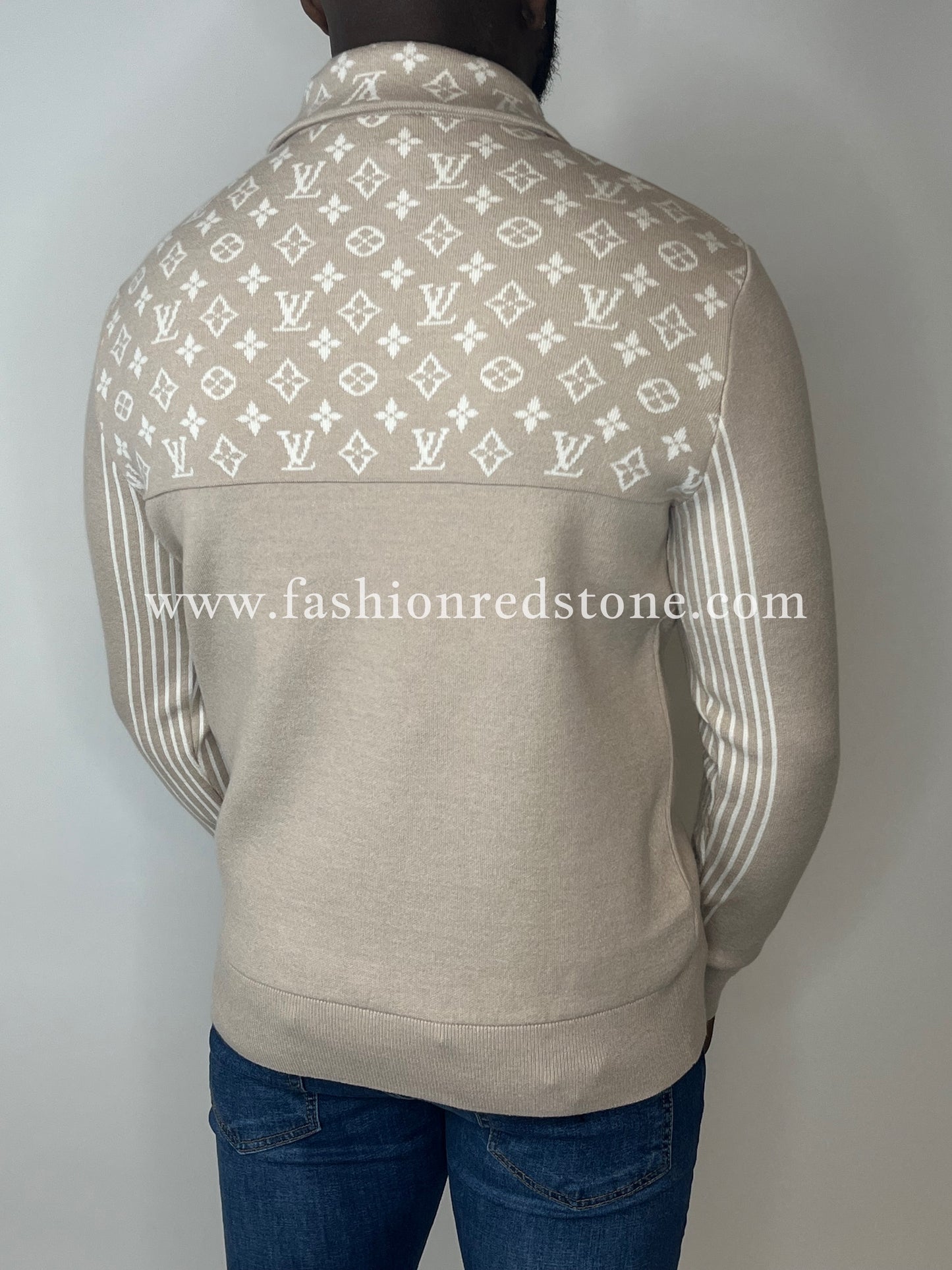 Louis Vuitton Ribbed Wool Half-Zip Pullover