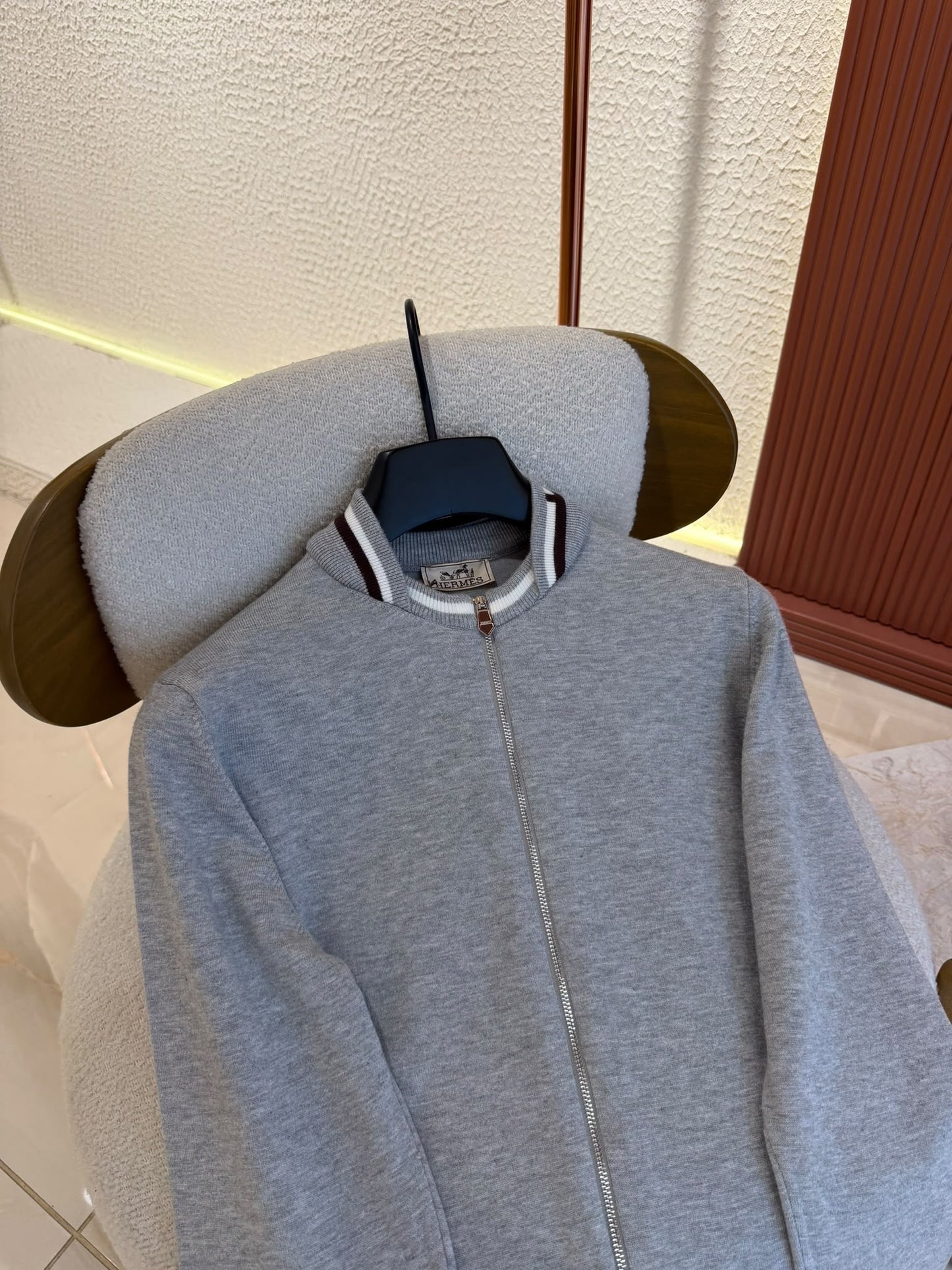 Hermés Full-Zip Grey