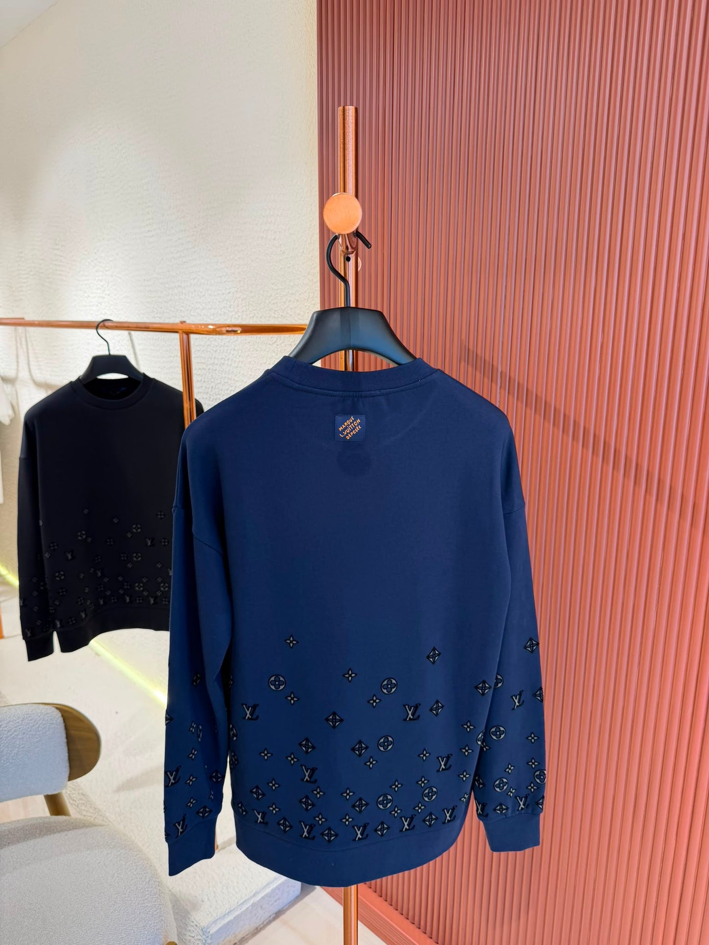 LV Monogram Sweater Navy