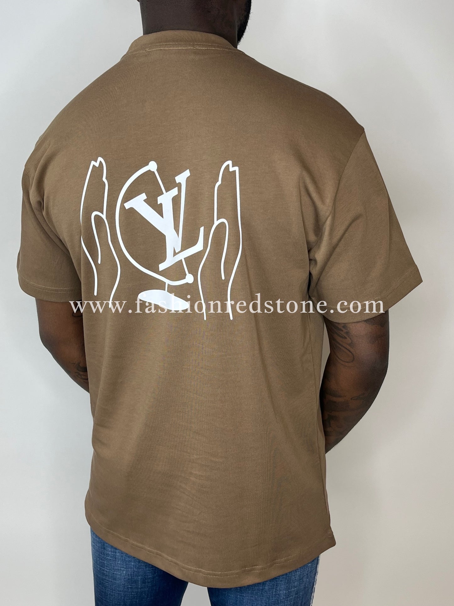 Louis Vuitton Washed Printed Cotton T-Shirt