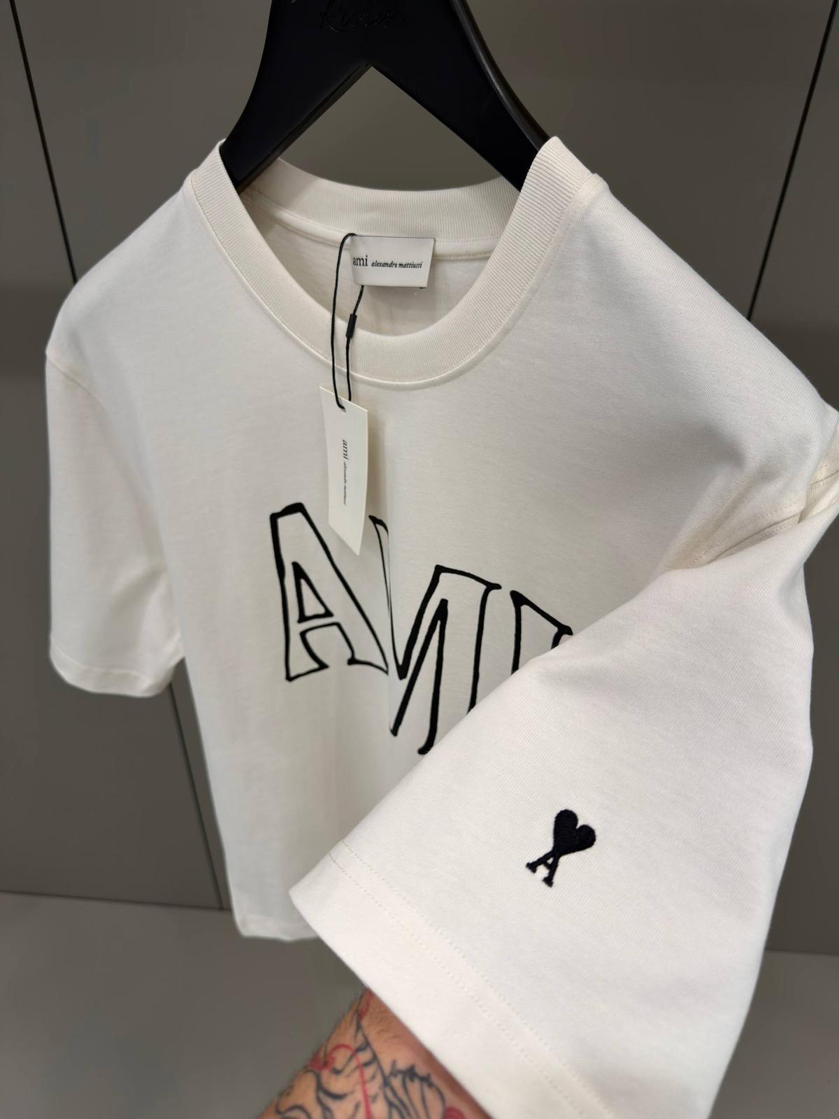 AMI PARIS PRINT T-SHIRT