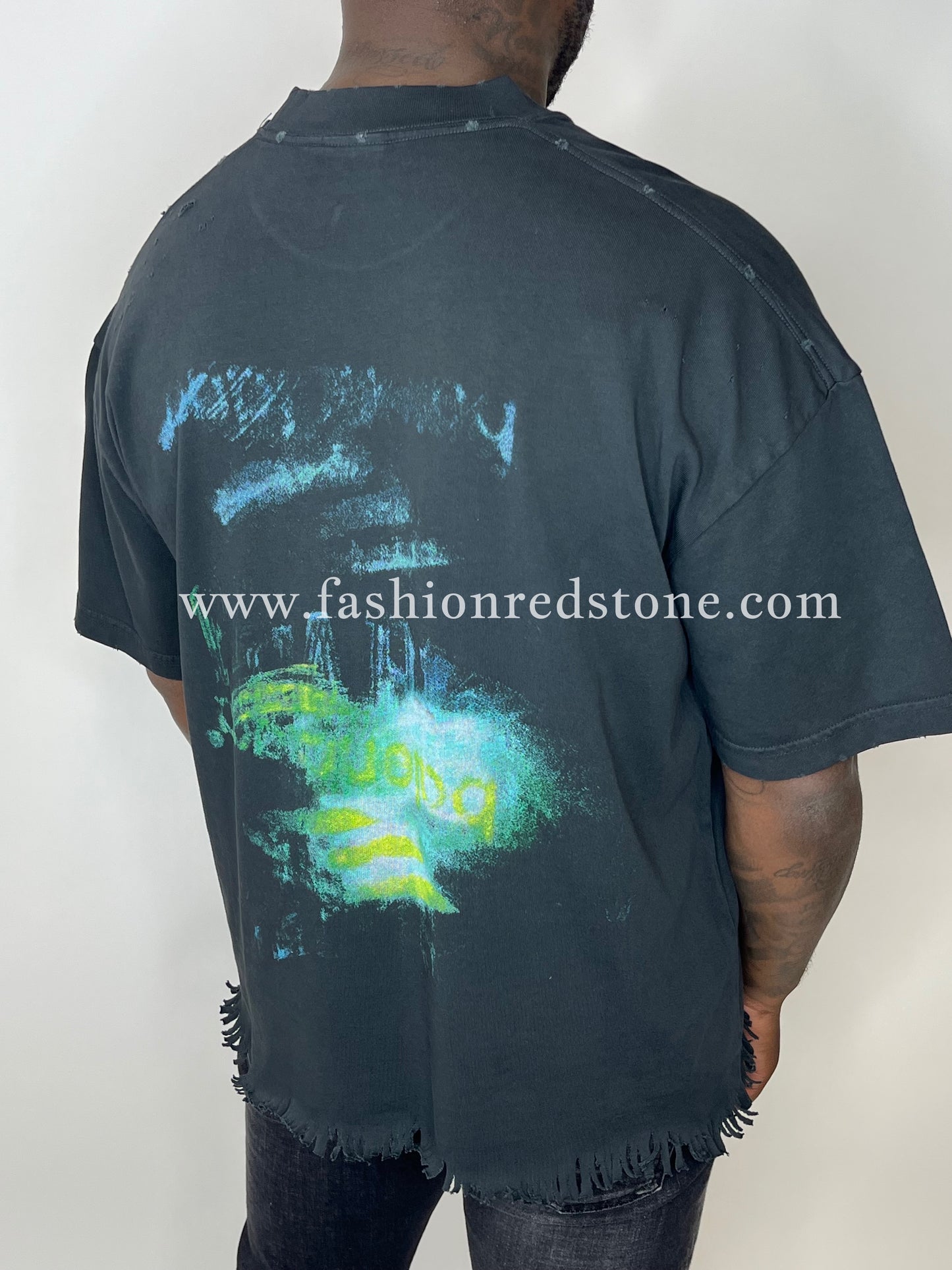 Balenciaga Diy Imprint Cropped T-Shirt Black