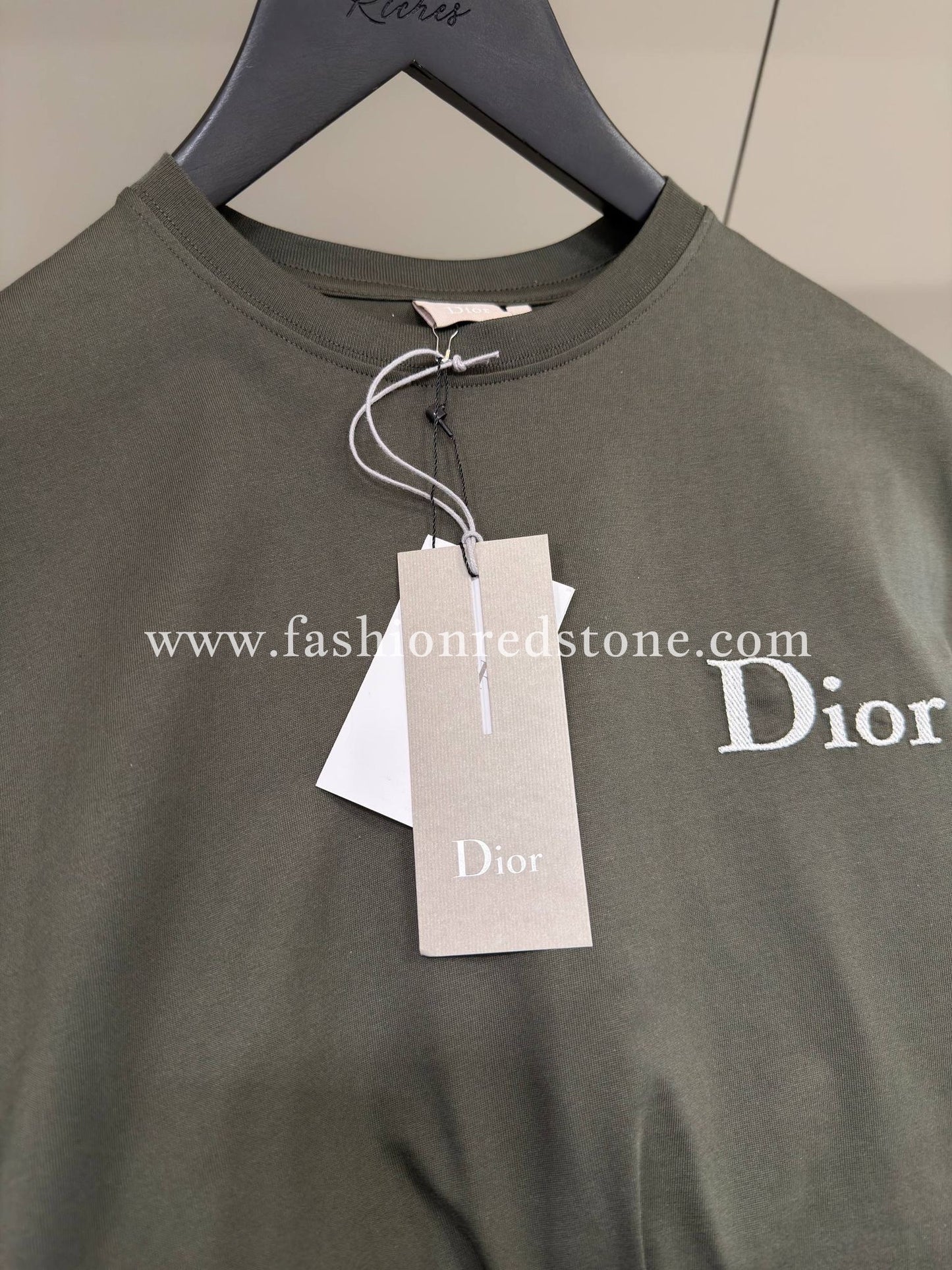 CD T-shirt met Dior-borduursel, relaxed-fit
