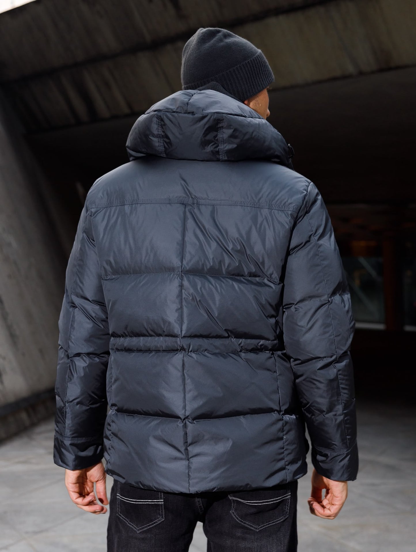 Peuterey Aiptek Fur Parka Antraciet Jacket+Muts