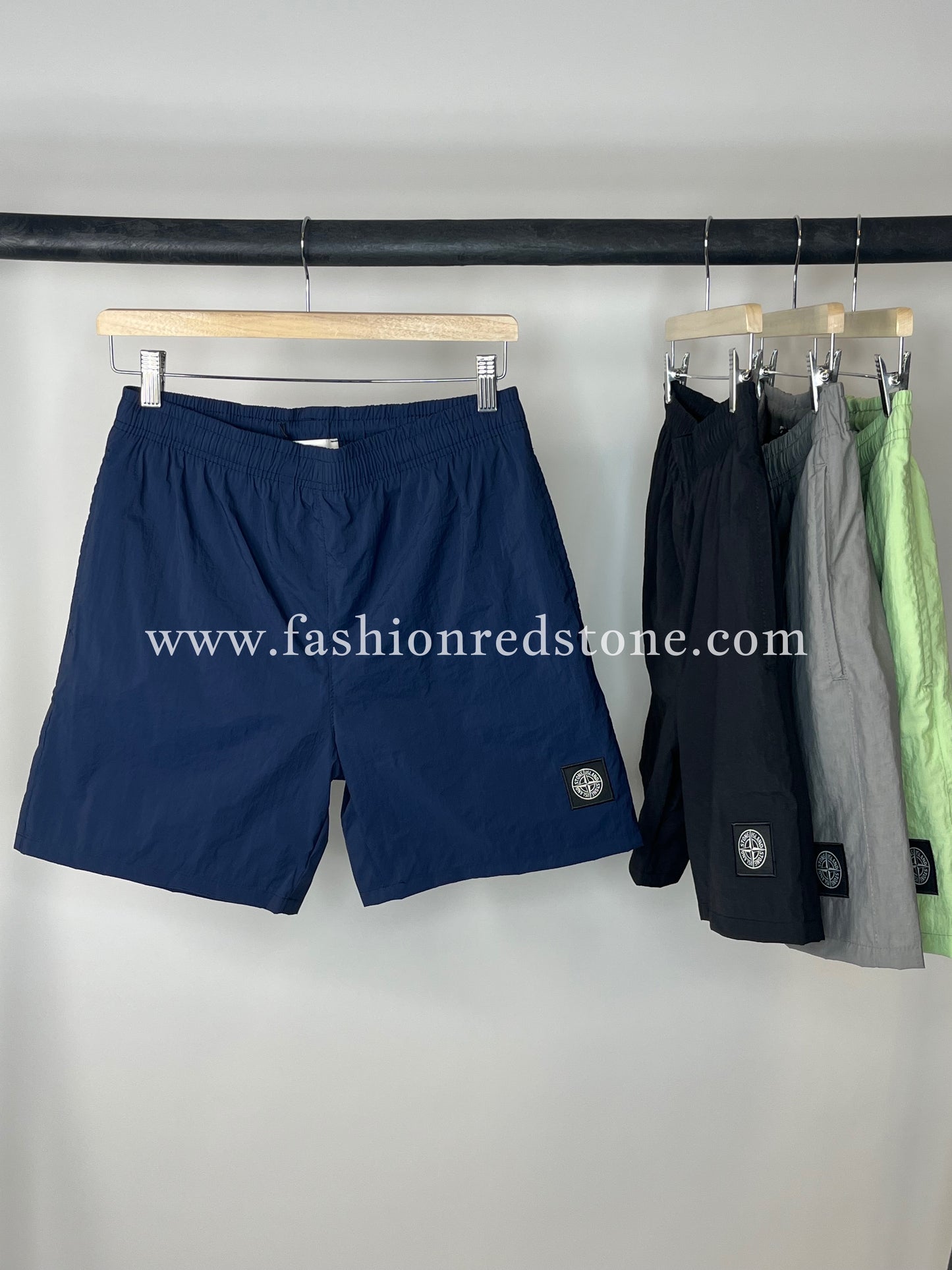 Stone Island Zwembroek Met Logopatch Navy