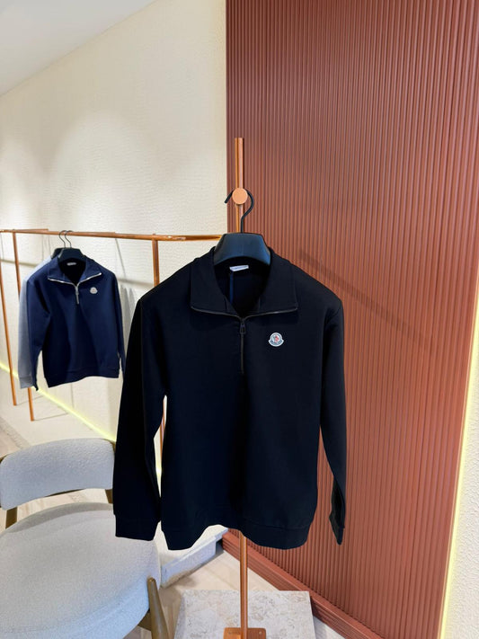 Moncler Half-Zip Black