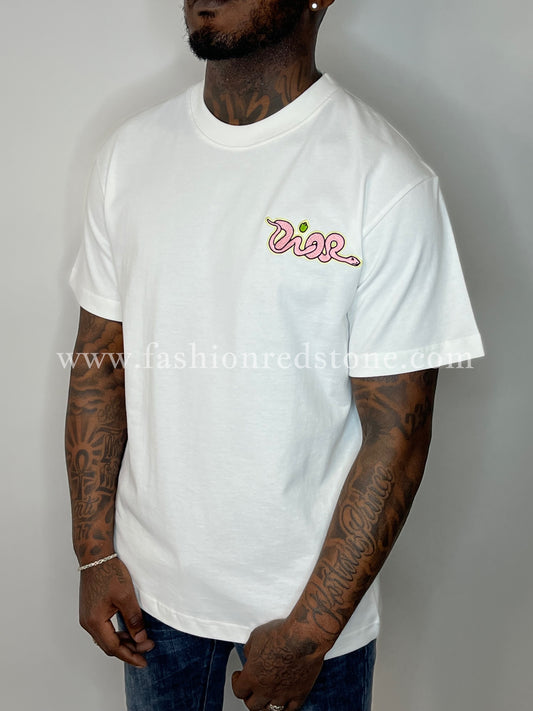 Dior Relaxed-fit And Kaws T-Shirt White
