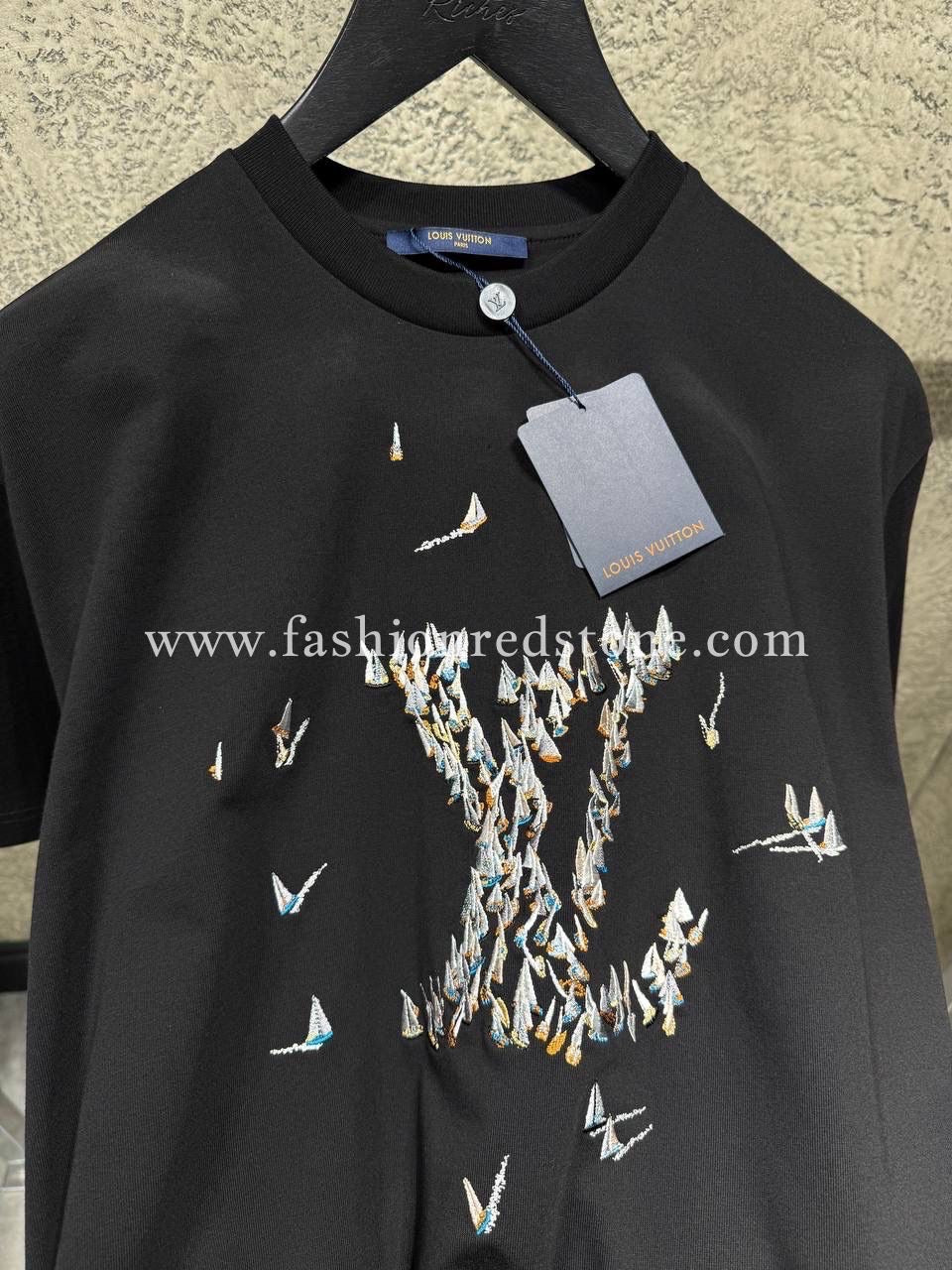 Louis Vuitton Embroidered Cotton T-Shirt