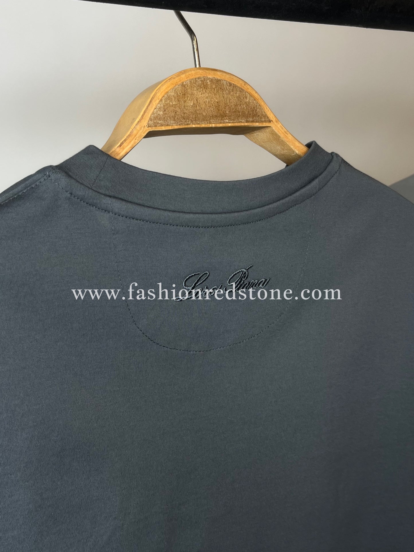Loro Piana Mercesized T-Shirt Antraciet