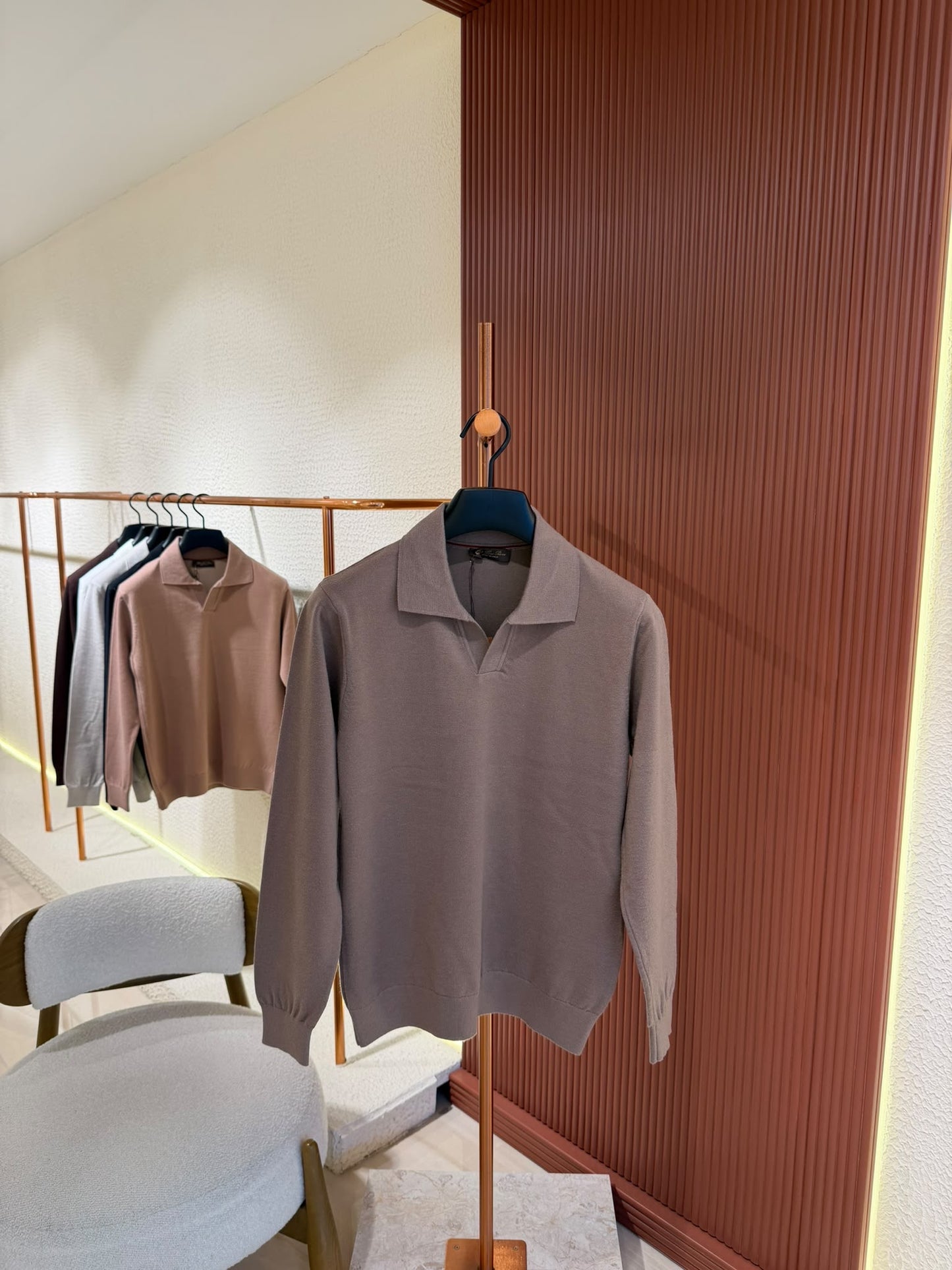 Loro Piana Cashmere Polo Sweater