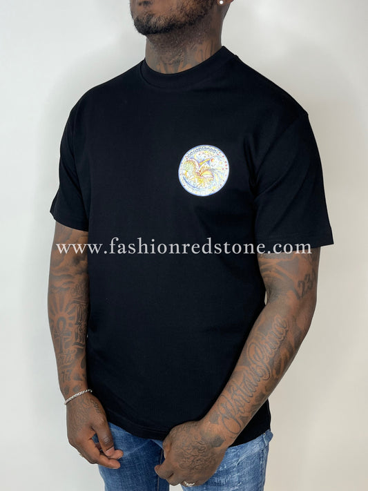 Casablanca T-Shirt Met Logo En Backprint