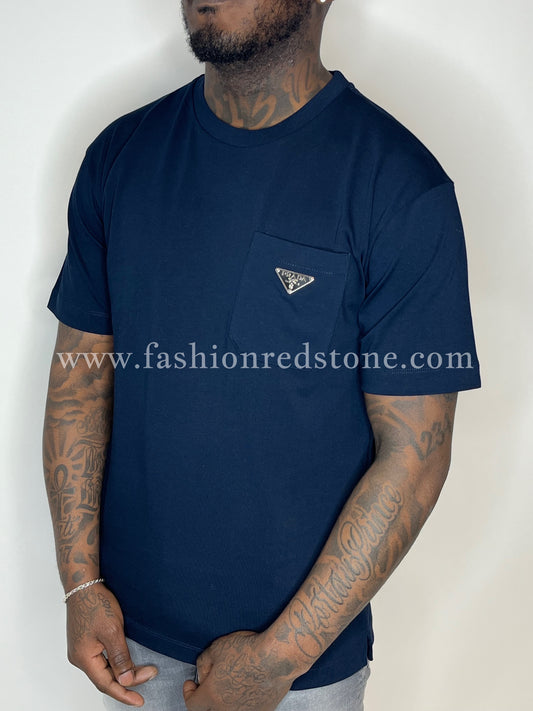 Prada Oversized Shirt Met Borstzak en Logo