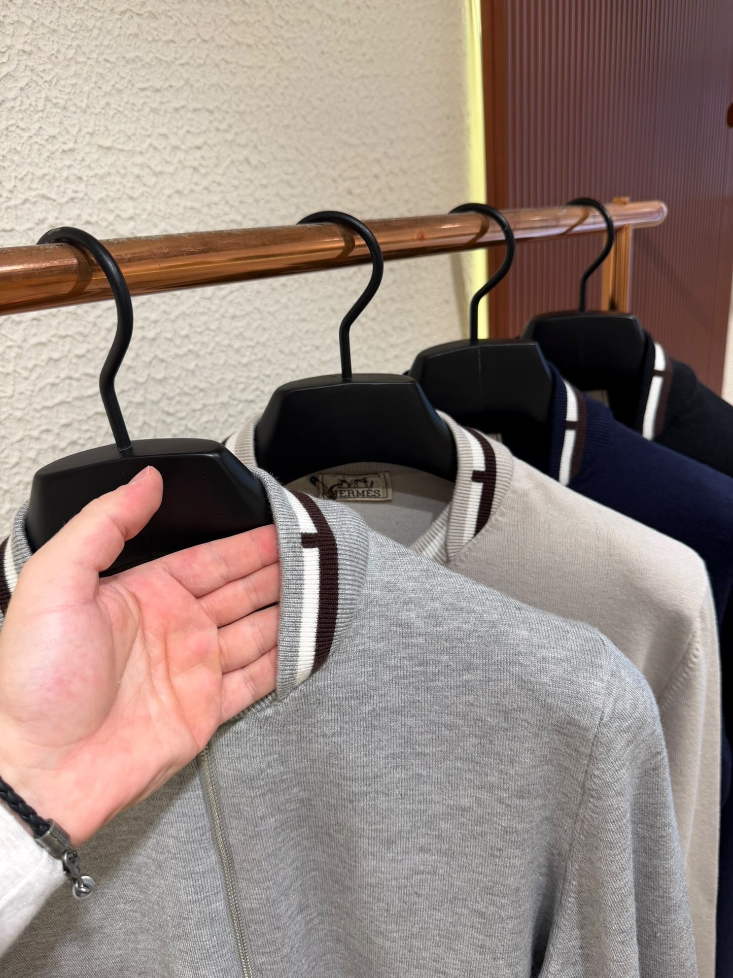 Hermés Full-Zip Grey