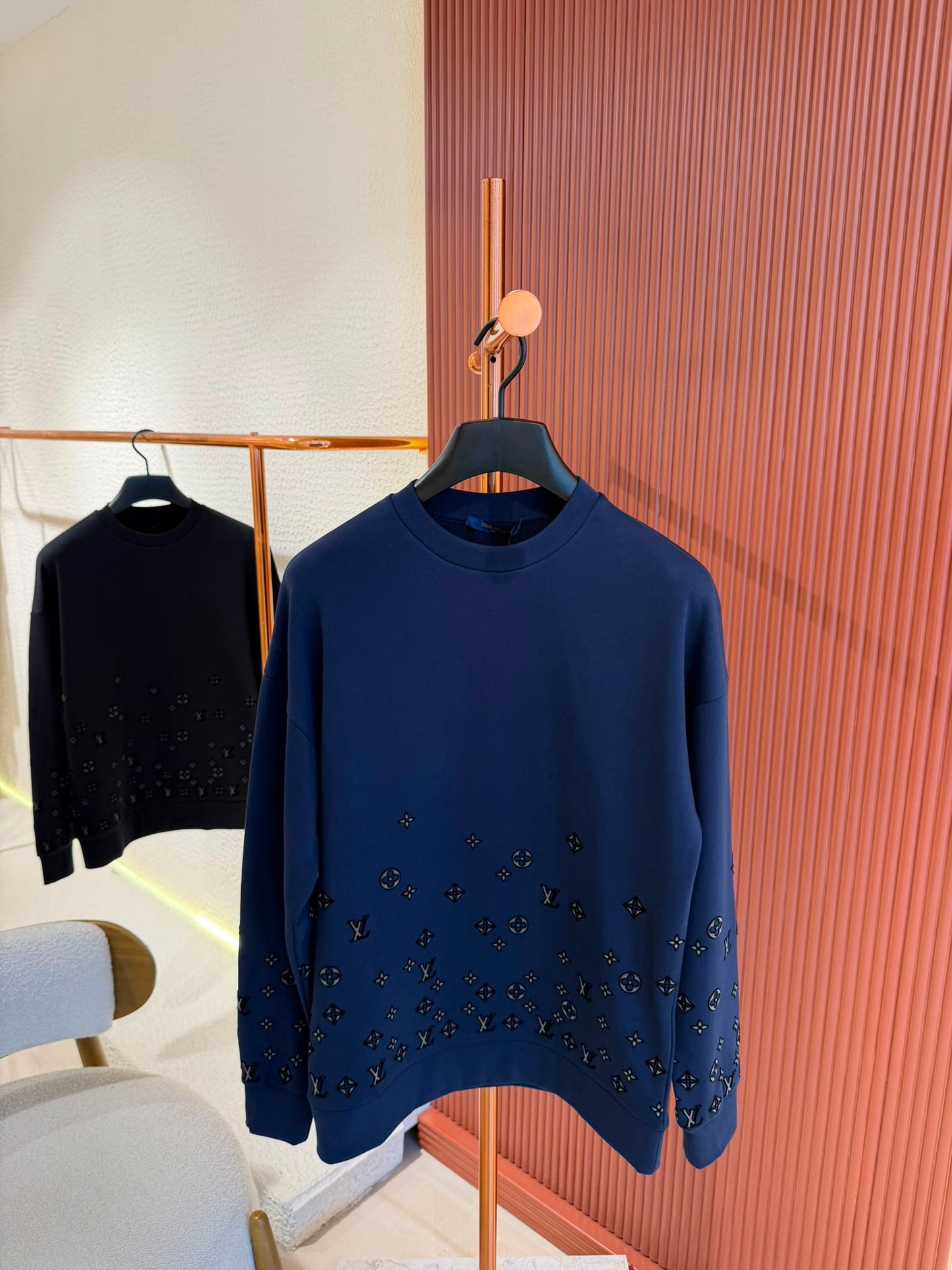 LV Monogram Sweater Navy