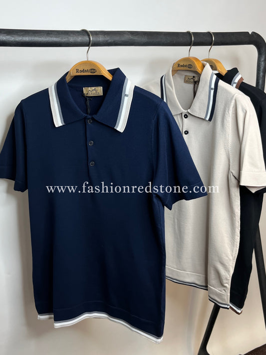 Hermès "Rayures & Twist" crewneck Poloshirt