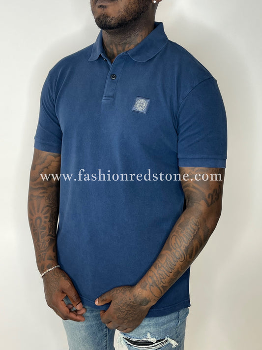 Stone Island Regular Fit Ghost Polo Navy Blue